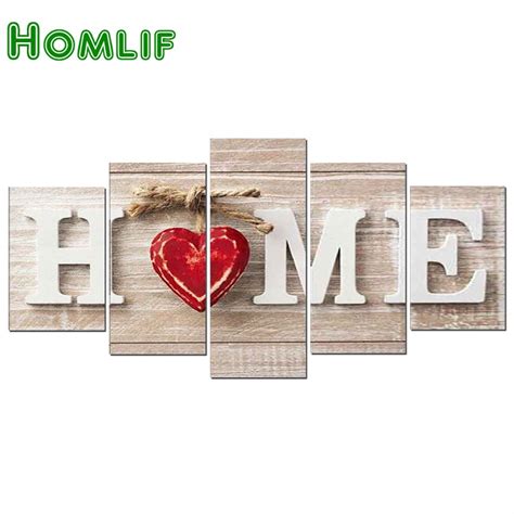 Homlif Pcs Full Square Round Drill D Diy Diamond Painting Love Home