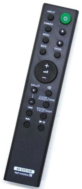 Replacement Soundbar Remote For Sony Rmt Ah U Ht Ct Ht Rt Ht Rt