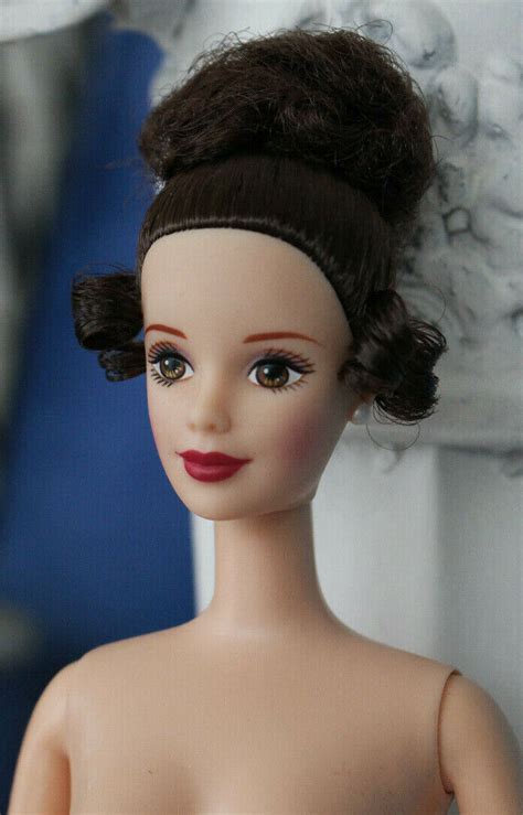 Nude TNT Barbie Brunette Updo Hair Ringlets Brown Eyes Mackie Claire