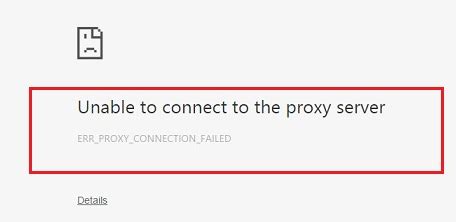 Unable To Connect To The Proxy Server What Has To Be Done Why This