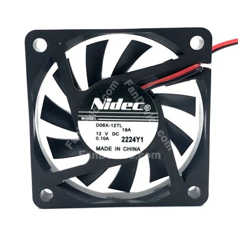 Nidec D06X 12TL DC 12V 0 10A 2 Wires 3 Wires Axial Cooling Fan