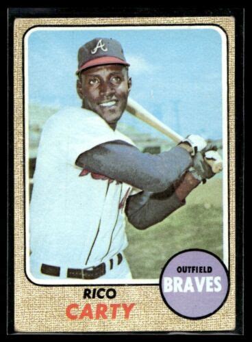 Topps Baseball Card Rico Carty Atlanta Braves Ex Ebay