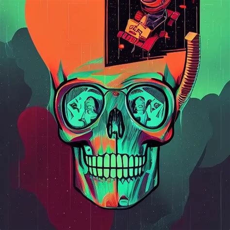 Portrait Skull Girl Astronaut By Petros Afshar Tom Stable Diffusion