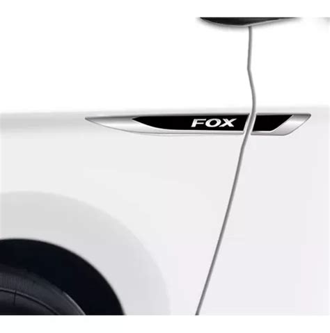 Emblema Resinado Aplique Lateral Fox Decorativo Par Parcelamento Sem