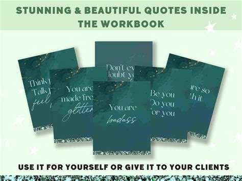 Done For You Self Esteem Workbook Life Coaching Tools Brandable