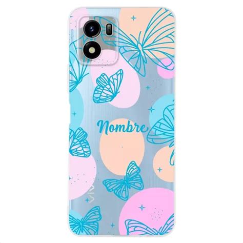 Funda Para Vivo Mariposas Personalizada Con Nombre Meses Sin Inter S