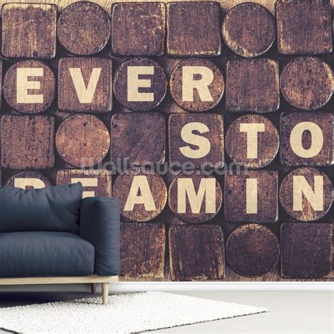 Never Stop Dreaming Wallpaper Mural | Wallsauce AU