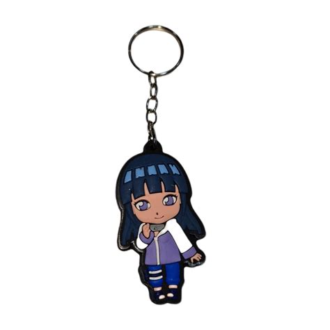 Chaveiro De Borracha Hinata Hyuga Naruto Shippudem Anime Manga