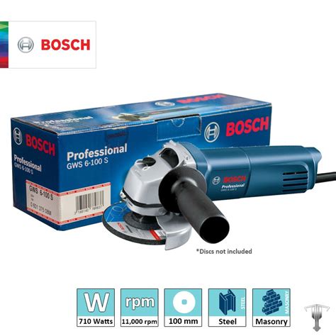 Bosch GWS 6 100 S Professional Back Switch Angle Grinder 4 Shopee