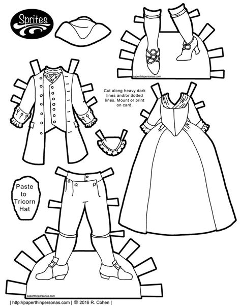 Sprites In Some 18th Century Clothing Options Paper Dolls Clothing