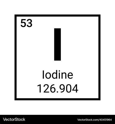 Iodine Periodic Table Of The Elements Vector Illustration, 56% OFF