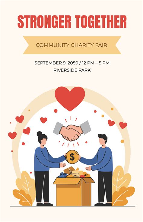 Free Charity Volunteer Poster Template to Edit Online