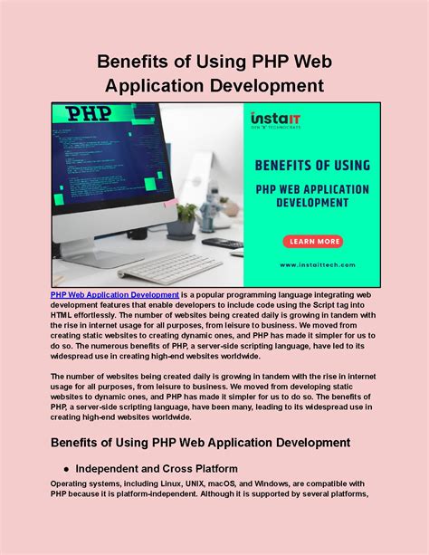 Benefits Of Using Php Web Application Development Pdf Host