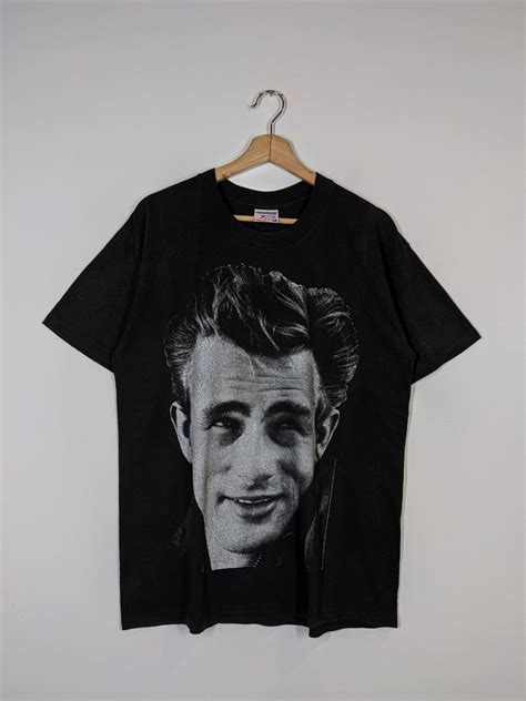 Vintage Rare Vintage James Dean Movie Big Print Tshirt Nice Design