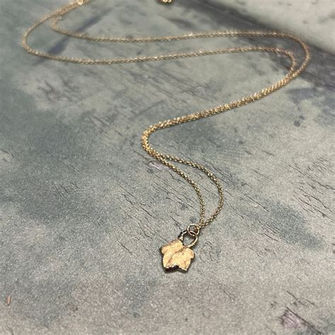 Ivy Leaf Necklace Etsy