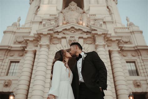 Modern & Elegant Pasadena City Hall Elopement — May Iosotaluno