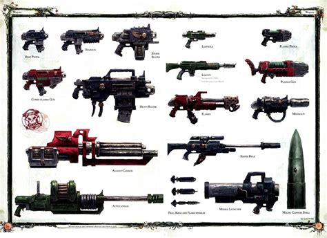 Fiches Des Armes De Tir Et Types Adeptus Astartes