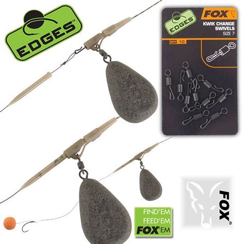 Fox Edges Kwik Change Swivel rychloobratlík č 7 Tomas