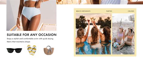 Amazon Herseas Piece High Waisted Bikini Set For Women Spaghetti Straps Swim Top