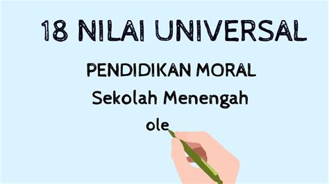 Nilai Universal Pendidikan Moral Youtube