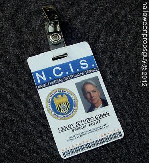 NCIS Leroy Jethro Gibbs Special Agent Prop Replica NCIS ID Badge