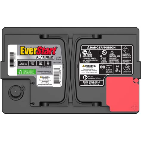 Everstart Platinum Agm Automotive Battery Group H6 Ln3 48 12 Volt