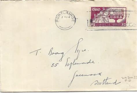 IRELAND 1937 NEW CONSTITUTION 3d ON FIRST DAY COVER TO LIVERPOOL REF ...