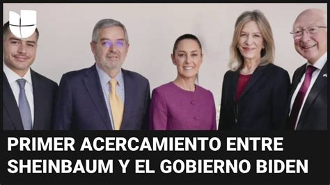 Claudia Sheinbaum se reúne con comitiva de Joe Biden estos son los