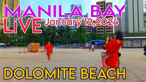 Manila Bay Dolomite Beach Live Update Today Jan Youtube