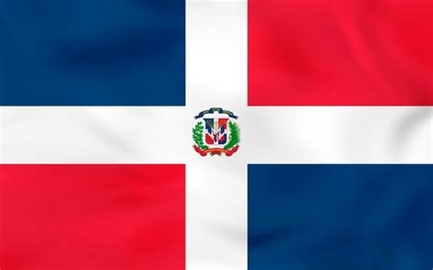 República Dominicana ondeando la bandera República Dominicana bandera nacional textura de fondo ...