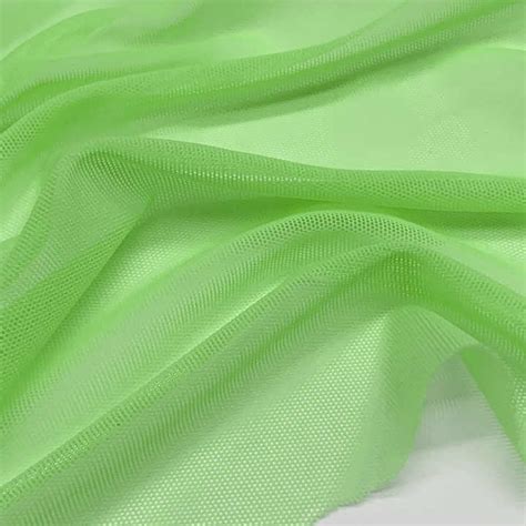 Hot Selling Green Elastic Nylon Spandex 4way Stretch Fabric Tulle Mesh Knitted Fabric Sexy