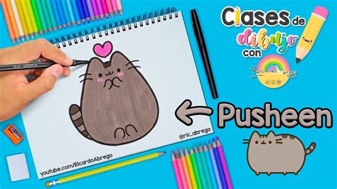 C Mo Dibujar A Pusheen Paso A Paso Dibujo Dibujosfaciles Pusheen