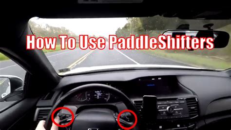 How To Use Paddles Shifter On A Honda Vehicle Cvt Transmission Pt