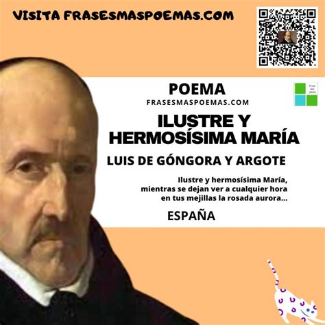 Ilustre y hermosísima María de Luis de Góngora y Argote Poema