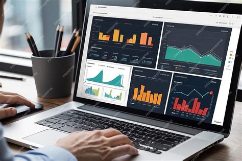 Premium Photo Data Analyst Working On Business Analytics Dashboard With Charts Metrics And Kpi