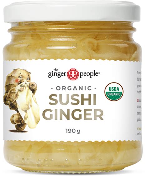 Organic Pickled Sushi Ginger AUS The Ginger People