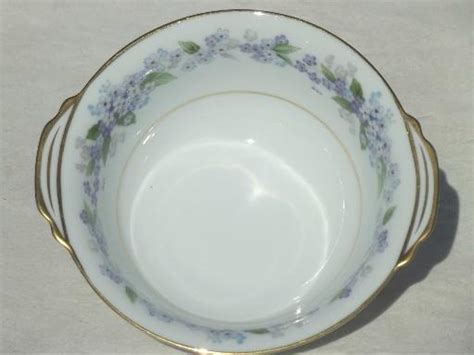 Noritake Ramona China Cereal Or Sauce Bowl W Tiny Blue And White Flowers