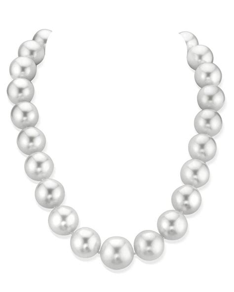 17 19 7mm White South Sea Pearl Necklace AAAA Quality South Sea