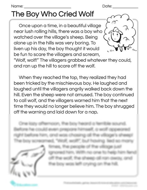 Solution The Boy Who Cried Wolf Story Map Studypool