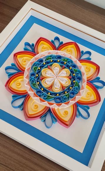 Quadro Mandala Em Quilling 25cm Elo7 Produtos Especiais