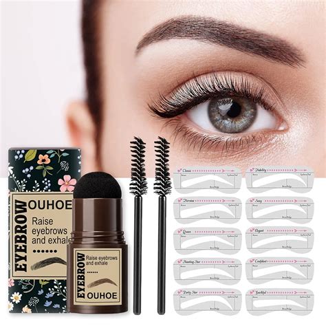 Fantsccy Augenbrauen Stempel Eyebrow Stamp Kit Augenbrauen Schablone