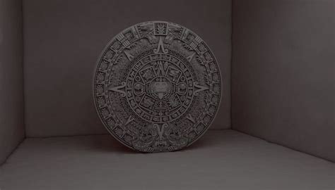 An Intricately Designed Plate Sits In A Dimly Lit Room With No One