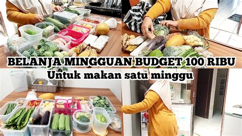 Budget Ribu Untuk Makan Seminggu Belanja Mingguan Hemat Youtube