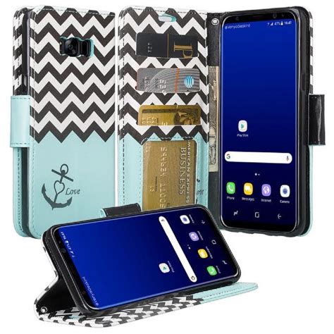 Galaxy S8 Plus Case Soga Pocketbook Series Pu Leather Magnetic Flip