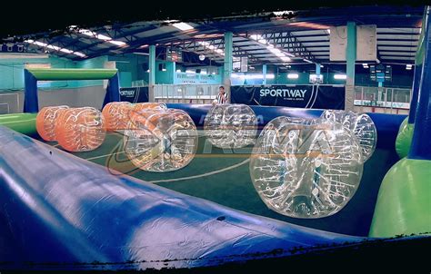 Bubble Soccer Con Cancha De Futbol Inflable Renta De Inflables Cdmx