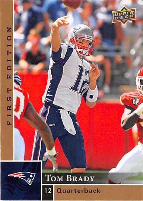 Tom Brady Football Card New England Patriots Super Bowl Champion