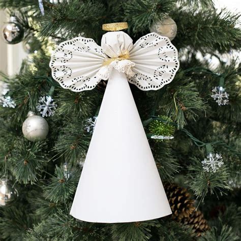 How To Make A Paper Angel For A Christmas Tree Top Diy Christmas Tree