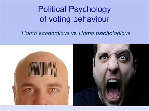 Ppt The Political Psychology Of Elections Theories And Methods For