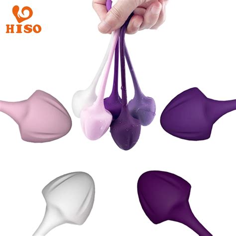 Hiso Shrinking Ball Vaginal Tighten Tranining Device Pcs Silicone