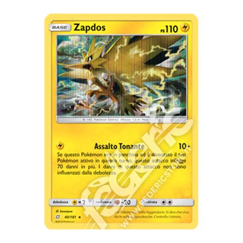 040 181 Zapdos Holo IT MINT Federicstore